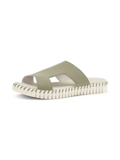 Pantoletten in Khaki><noscript><img width=
