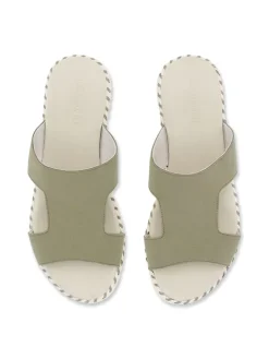 Pantoletten in Khaki><noscript><img width=