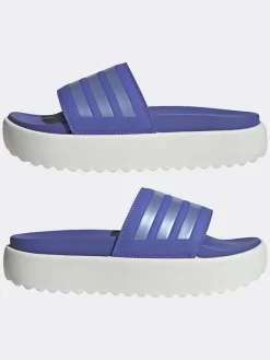 Pantoletten in Lila/ Weiß>adidas Sale