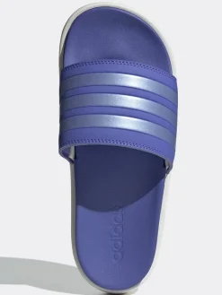 Pantoletten in Lila/ Weiß>adidas Sale
