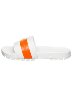 Pantoletten in Orange/ Weiß>Calvin Klein Hot