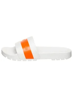 Pantoletten in Orange/ Weiß>Calvin Klein Discount