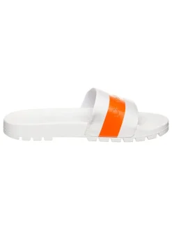 Pantoletten in Orange/ Weiß>Calvin Klein Discount