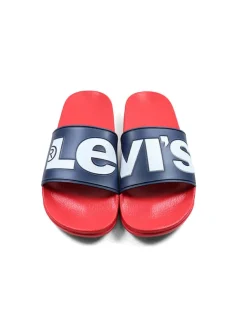 Levi´s Clogs & Pantoletten·Pantoletten^Pantoletten in Rot/ Dunkelblau