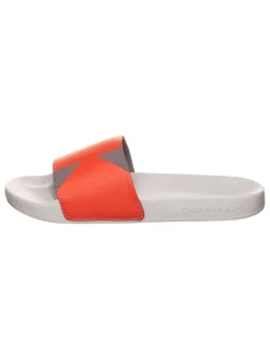 Pantoletten in Rot/ Weiß>Calvin Klein Online