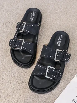 Sixth Sens Clogs & Pantoletten^Pantoletten in Schwarz