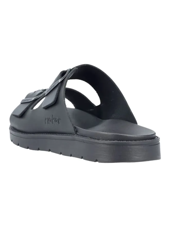 rieker Sandalen & Pantoletten^Pantoletten in Schwarz