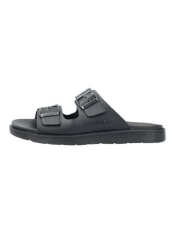 rieker Sandalen & Pantoletten^Pantoletten in Schwarz