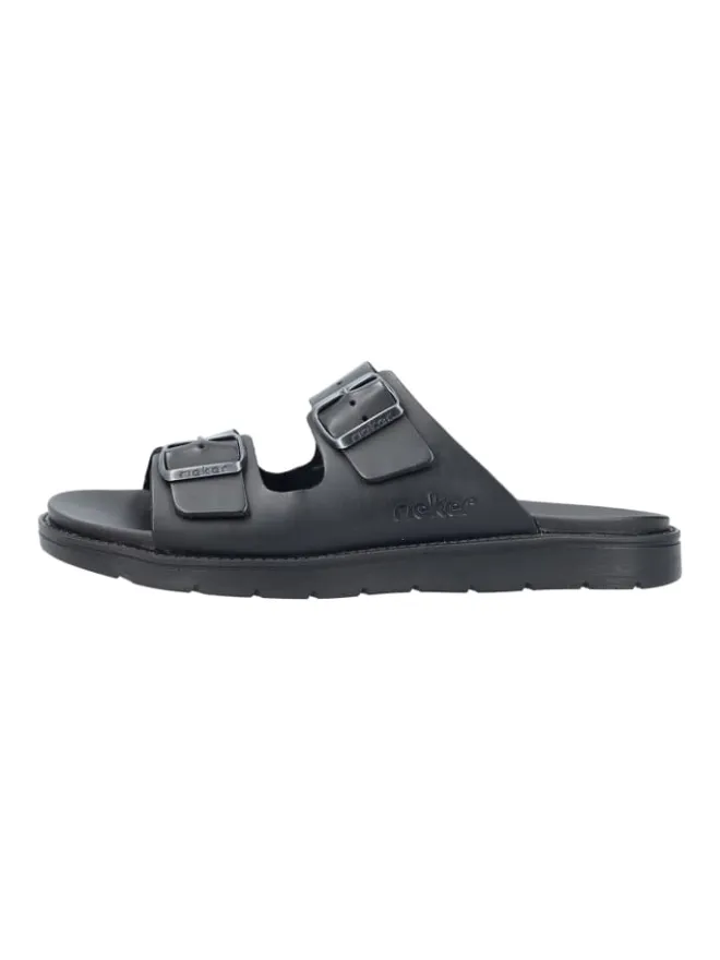 rieker Sandalen & Pantoletten^Pantoletten in Schwarz