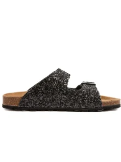 Pantoletten in Schwarz>billowy Hot