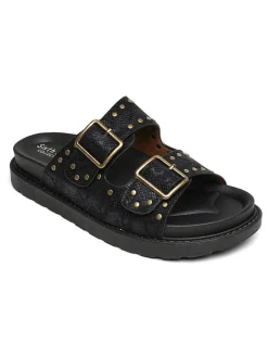 Pantoletten in Schwarz>Sixth Sens Clearance