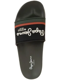 Pepe Jeans FOOTWEAR Hausschuhe|Sandalen & Pantoletten^Pantoletten in Schwarz/ Khaki