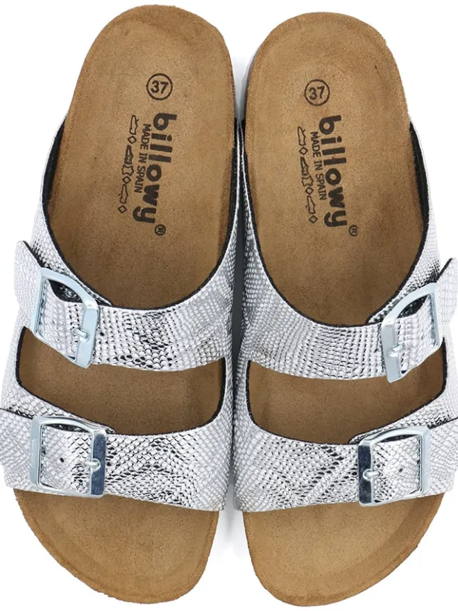 billowy Clogs & Pantoletten^Pantoletten in Silber