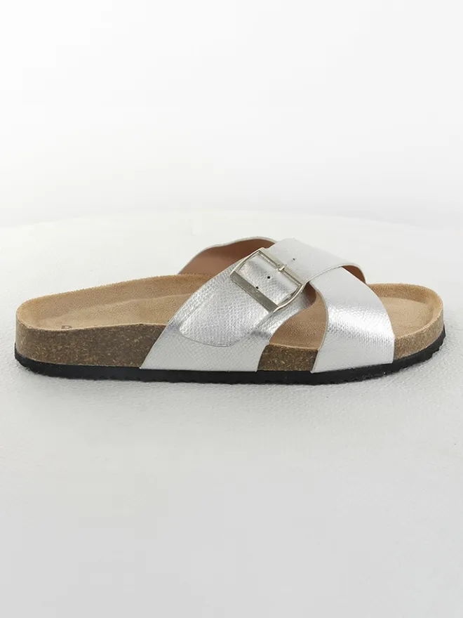 Bellucci Clogs & Pantoletten^Pantoletten in Silber