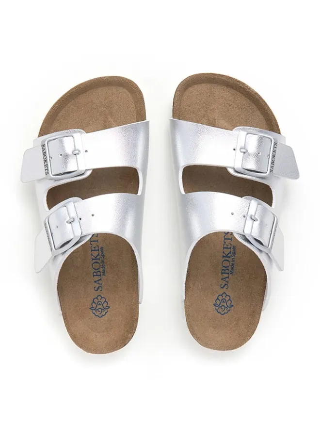 SABOKETS Clogs & Pantoletten·Pantoletten^Pantoletten in Silber