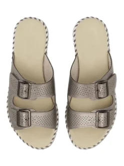 Pantoletten in Silber><noscript><img width=