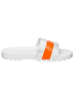 Calvin Klein Hausschuhe|Sandalen & Pantoletten^Pantoletten in Weiß/ Orange