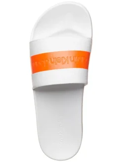 Calvin Klein Hausschuhe|Sandalen & Pantoletten^Pantoletten in Weiß/ Orange