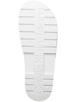 Calvin Klein Hausschuhe|Sandalen & Pantoletten^Pantoletten in Weiß/ Orange