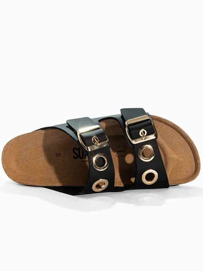 Pantoletten "Jane" in Schwarz>Sunbay Outlet