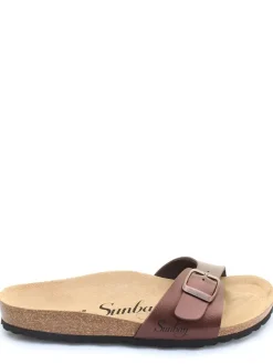 Pantoletten "Jasmin" in Braun>Sunbay New