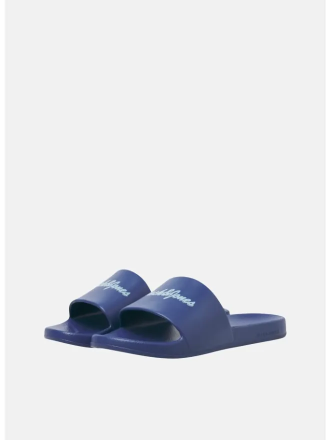 Jack & Jones Hausschuhe|Sandalen & Pantoletten^Pantoletten 'Jerry' in blau