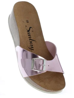 Pantoletten "Lotus" in Rosa>Sunbay Online