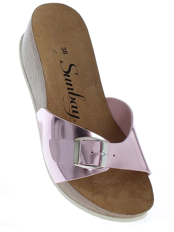 Pantoletten "Lotus" in Rosa>Sunbay Online