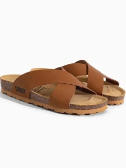 Pantoletten "Mackay" in Braun>Sunbay Sale