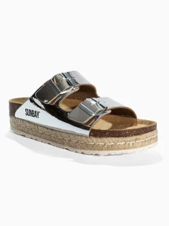 Sunbay Clogs & Pantoletten^Pantoletten "Orange" in Silber