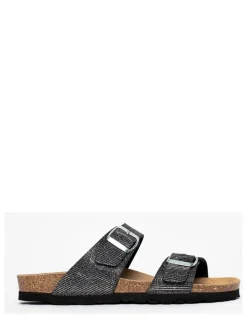 Sunbay Clogs & Pantoletten^Pantoletten "Trefle" in Anthrazit