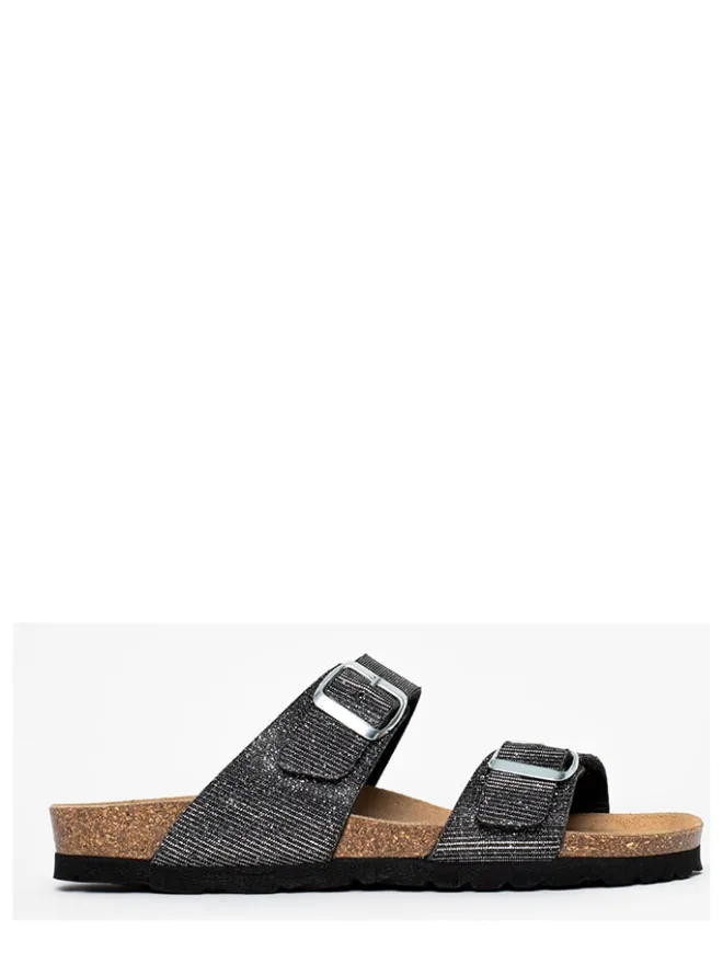 Sunbay Clogs & Pantoletten^Pantoletten "Trefle" in Anthrazit