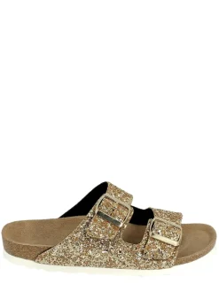 Pantoletten "Trefle" in Gold>Sunbay Discount
