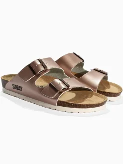 Sunbay Clogs & Pantoletten^Pantoletten "Trefle" in Roségold