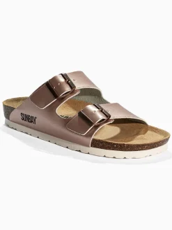 Sunbay Clogs & Pantoletten^Pantoletten "Trefle" in Roségold