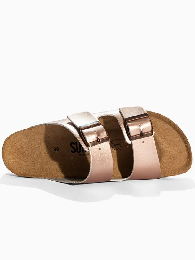 Sunbay Clogs & Pantoletten^Pantoletten "Trefle" in Roségold