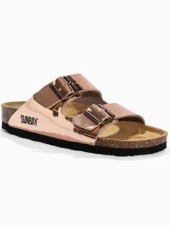 Pantoletten "Trefle" in Roségold>Sunbay Outlet