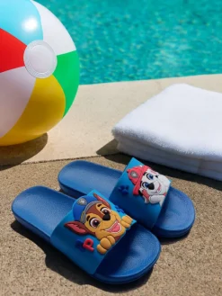 Badelatschen Chase und Marshall Badeschlappen Badesandalen in blau>Paw Patrol New