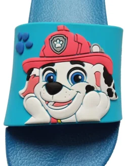 Badelatschen Chase und Marshall Badeschlappen Badesandalen in blau><noscript><img width=