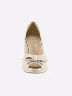 Peeptoe in creme>Andrea Conti Hot