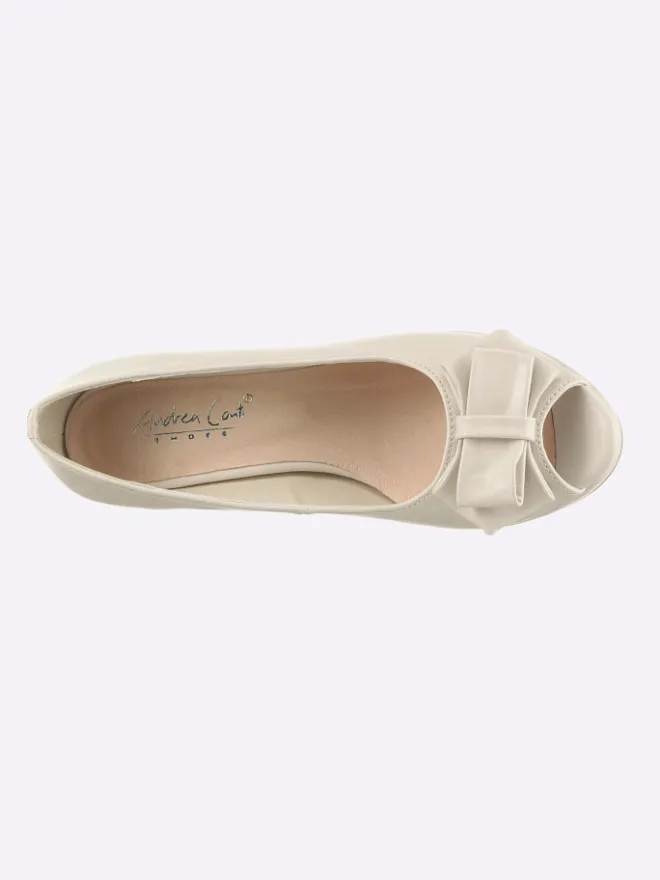 Peeptoe in creme>Andrea Conti Hot