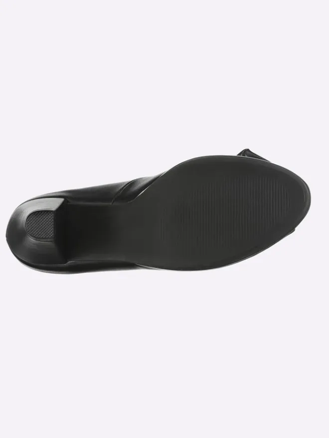 Peeptoe in schwarz>Andrea Conti Hot