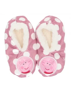 COFI 1453 Hausschuhe^Peppa Pig Kuschelige Pantoffeln mit Antirutsch-Sohle in Rosa