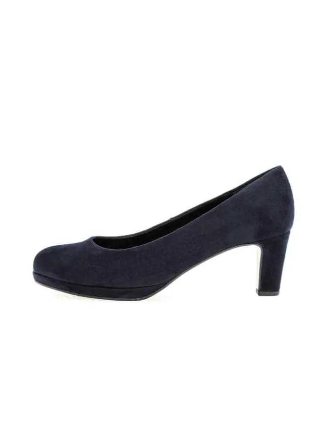 Plateau Pumps in blau>Gabor Hot