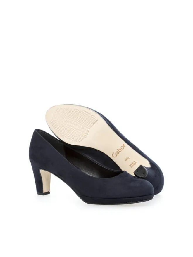 Plateau Pumps in blau>Gabor Hot