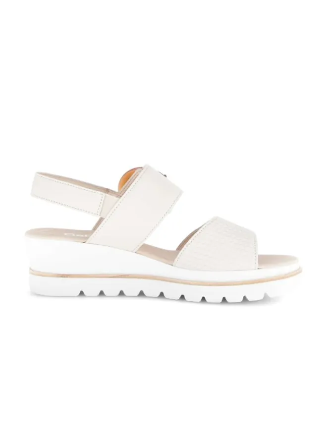 Gabor Sandalen^Plateau Sandalen in beige