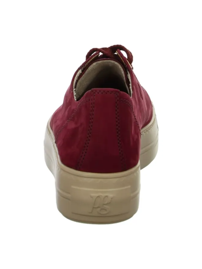 Paul Green Schnürschuhe^Plateau Schnürschuhe in Rot