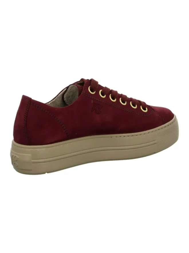 Paul Green Schnürschuhe^Plateau Schnürschuhe in Rot