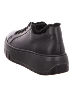 Plateau Schnürschuhe in Schwarz><noscript><img width=