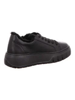 Plateau Schnürschuhe in Schwarz><noscript><img width=